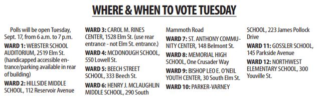 When and where to vote